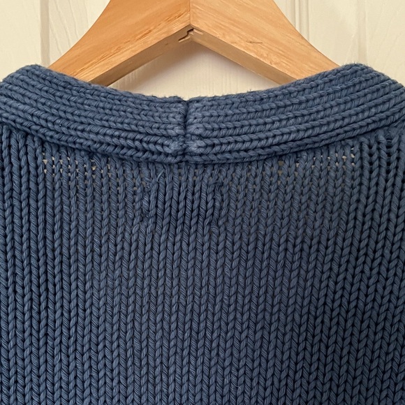 Babaa no16 cotton cardigan deep water dark Blue Women's Sweater - OS - Picture 11 of 15